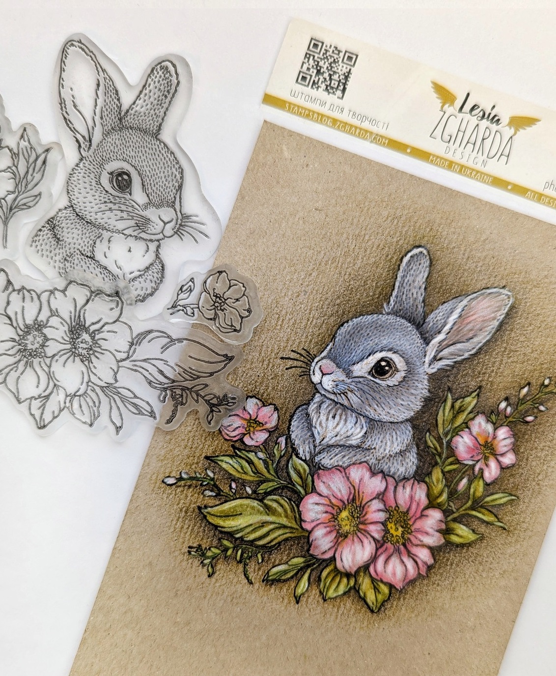 {FA263} Stamp "Cute Bunny Cub"