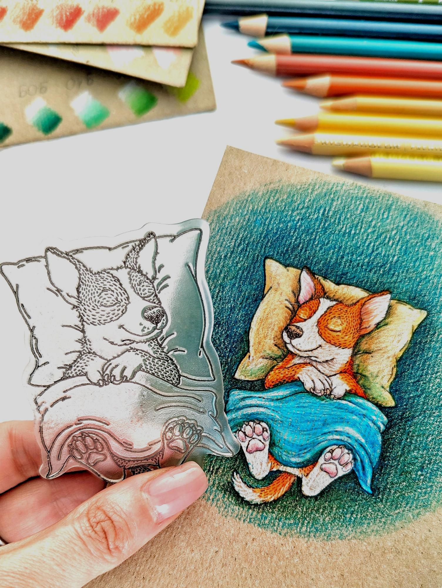 {FA264} Stamp "Sleeping Dog"