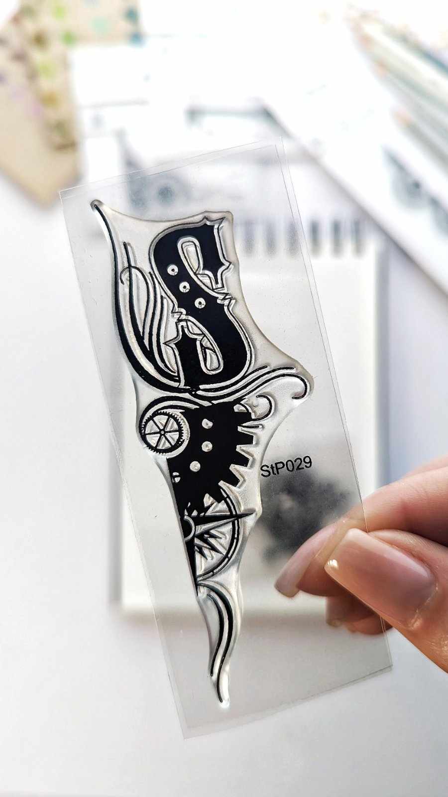 {StP029} Stamp "Steampunk Decoration (border)"