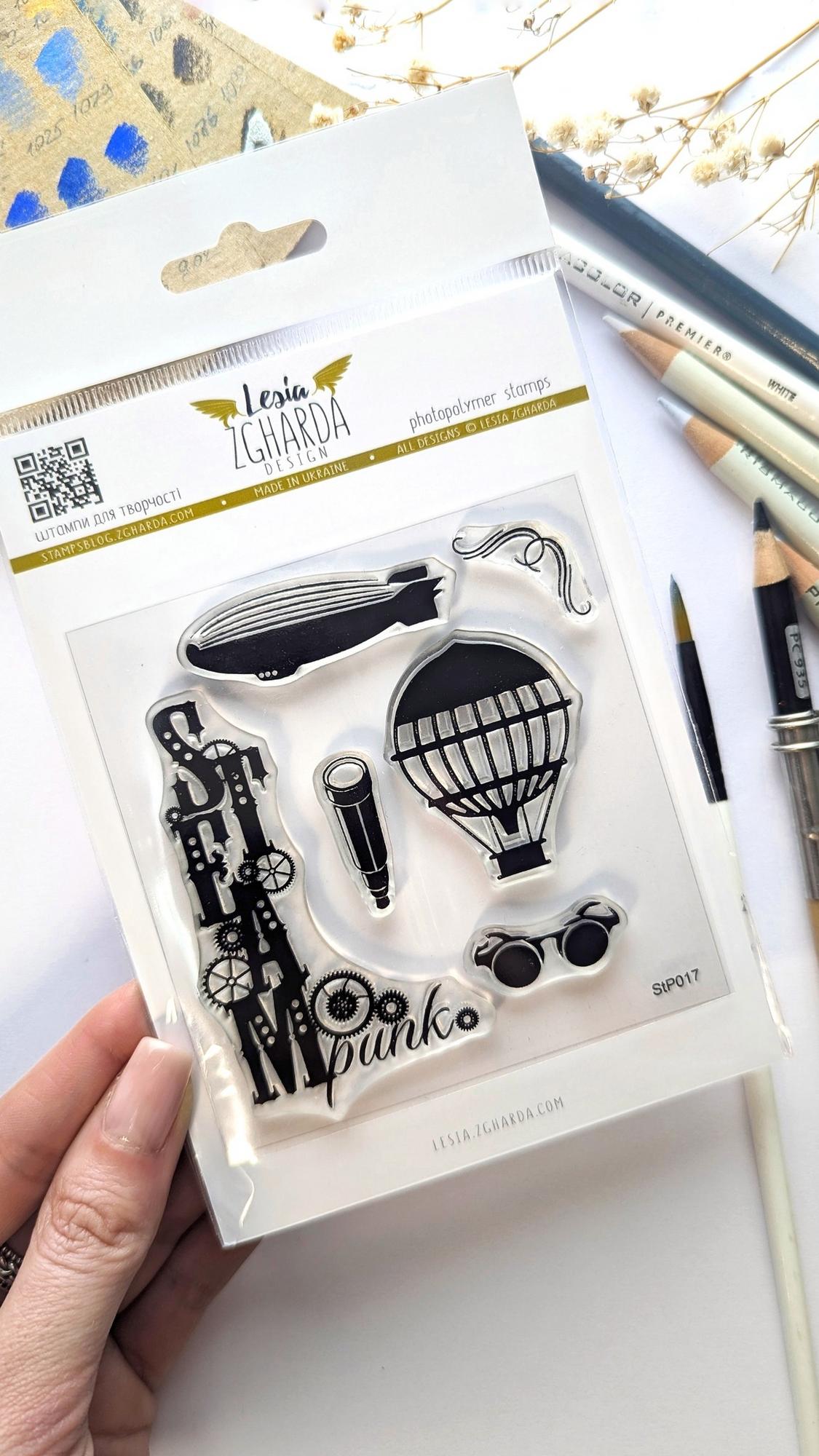 {StP017} Stamp Set "Steampunk Adventure"