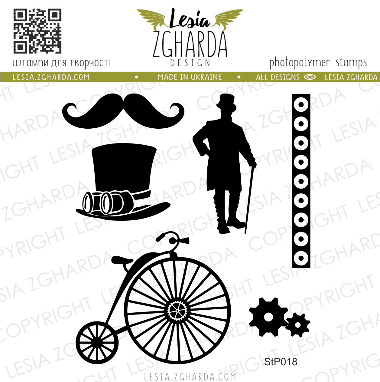 {StP018} Stamp Set "Steampunk Gentleman"