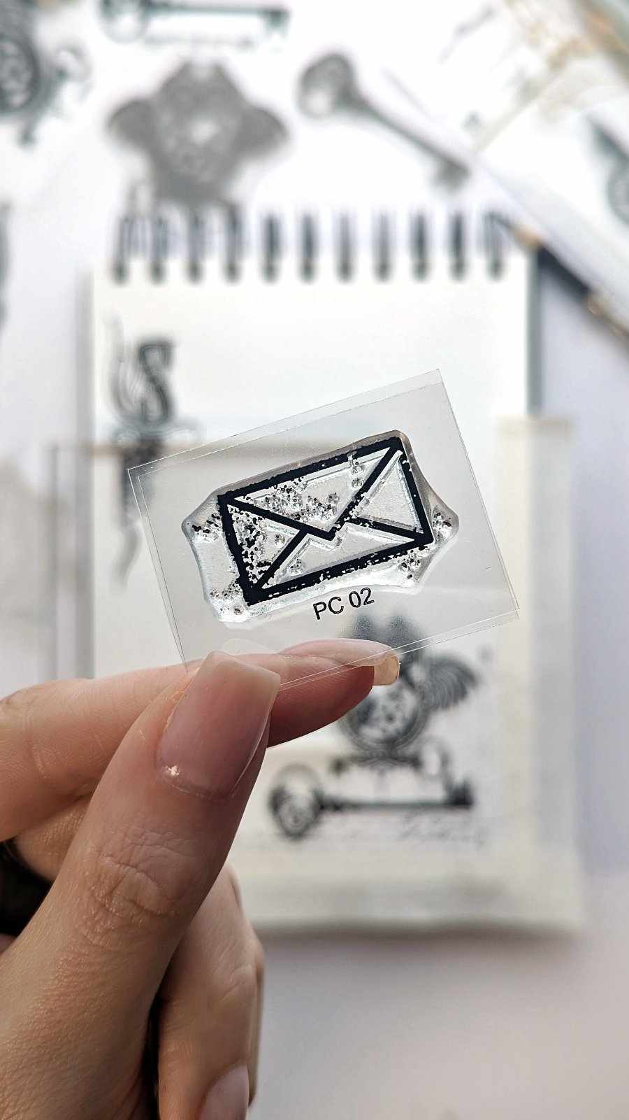 {PC002} Stamp "Postmark with Distressed Envelope"