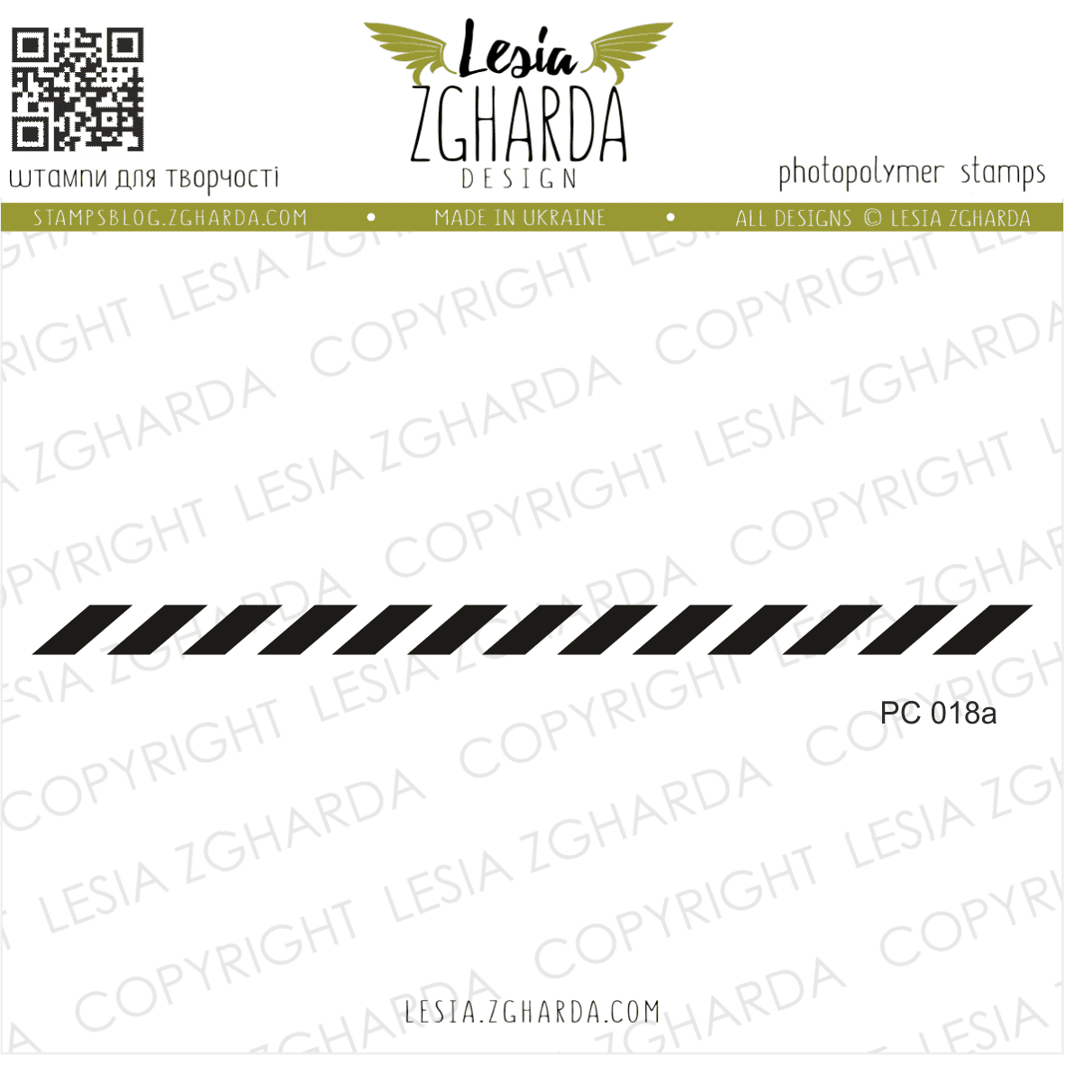{PC018a} Stamp "Postmark Line Border"
