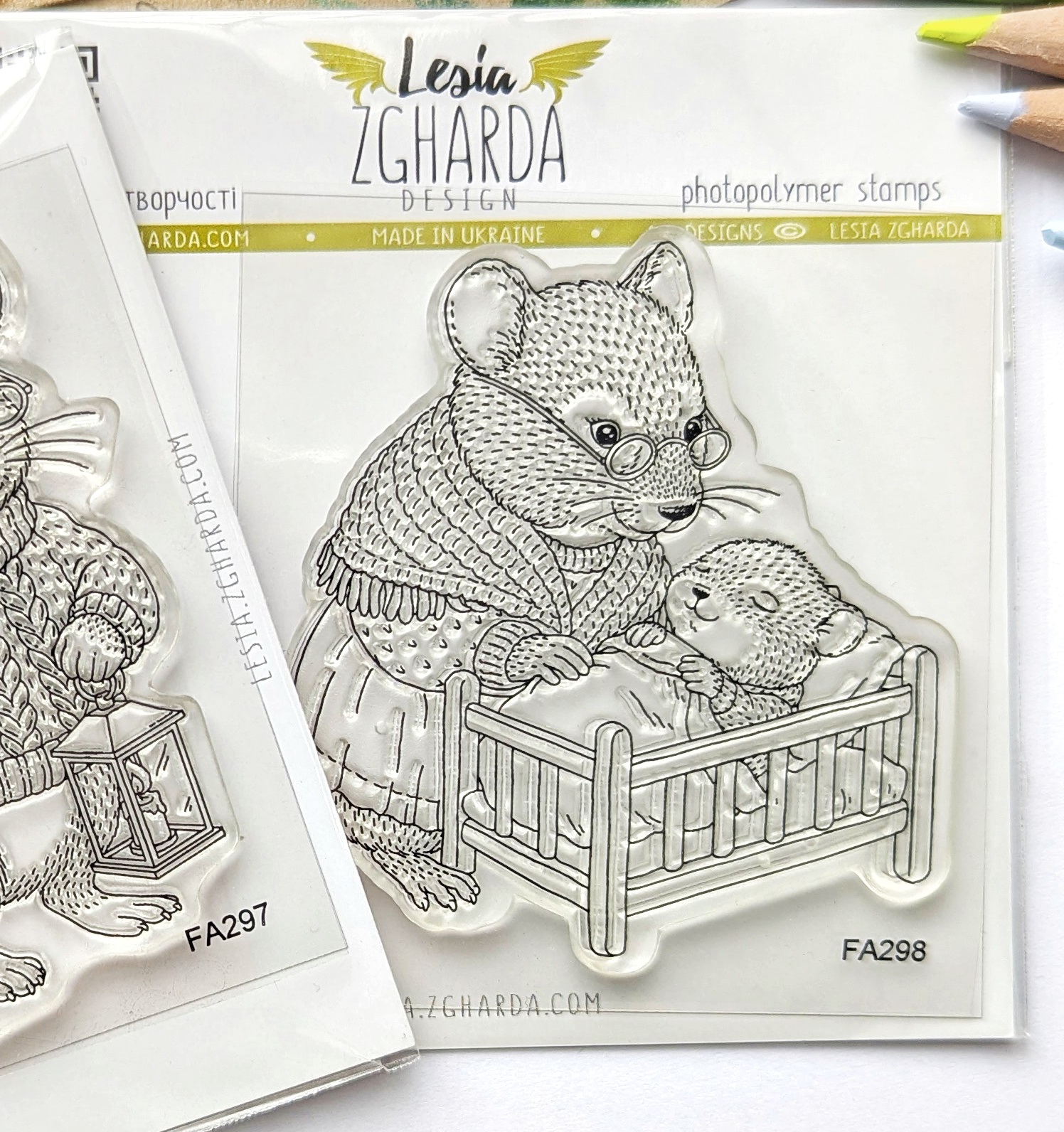 {FA298} Stamp “Bedtime with Granny Mouse”