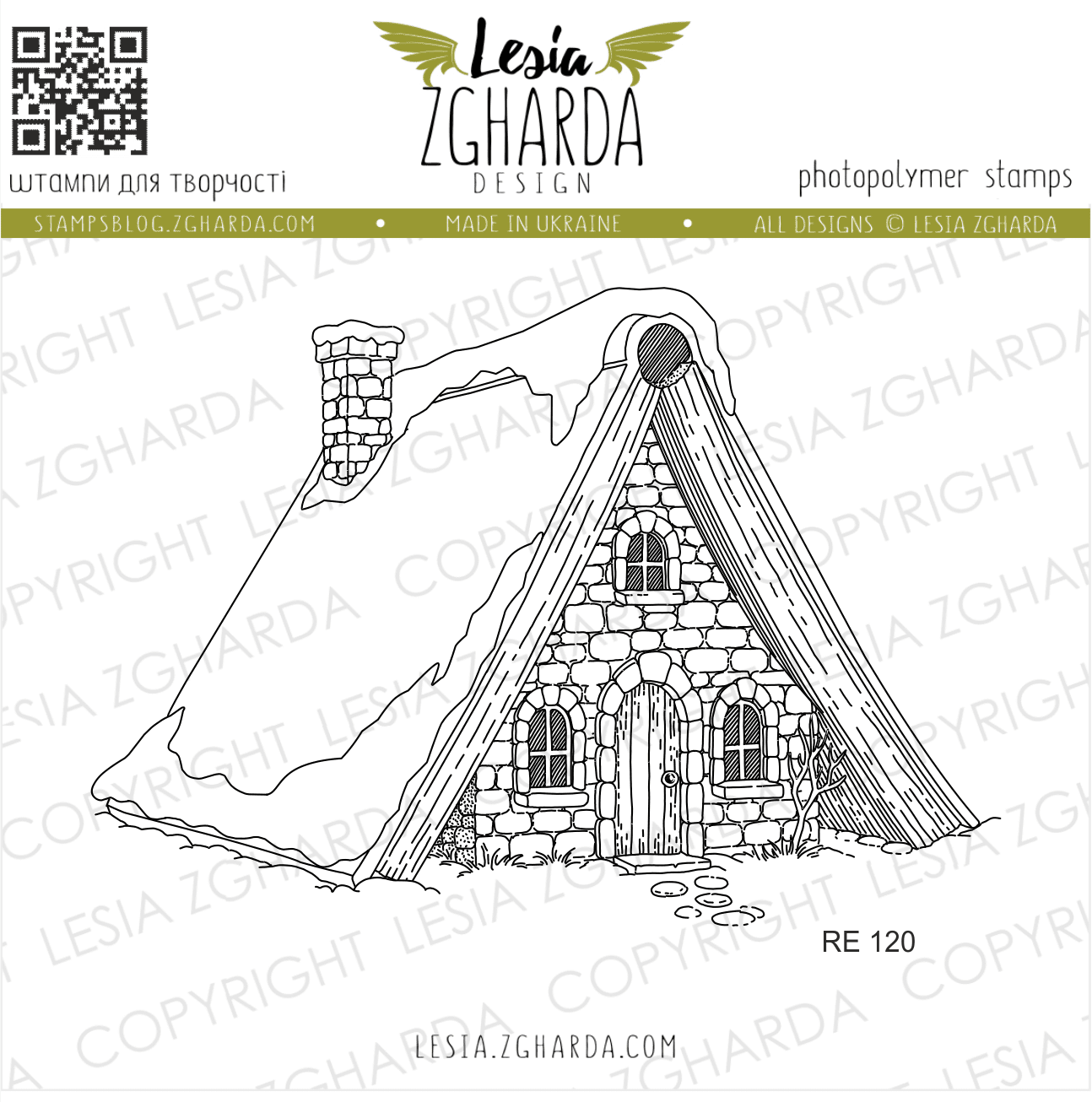 {RE120} Stamp “Fairy Tale Book House”