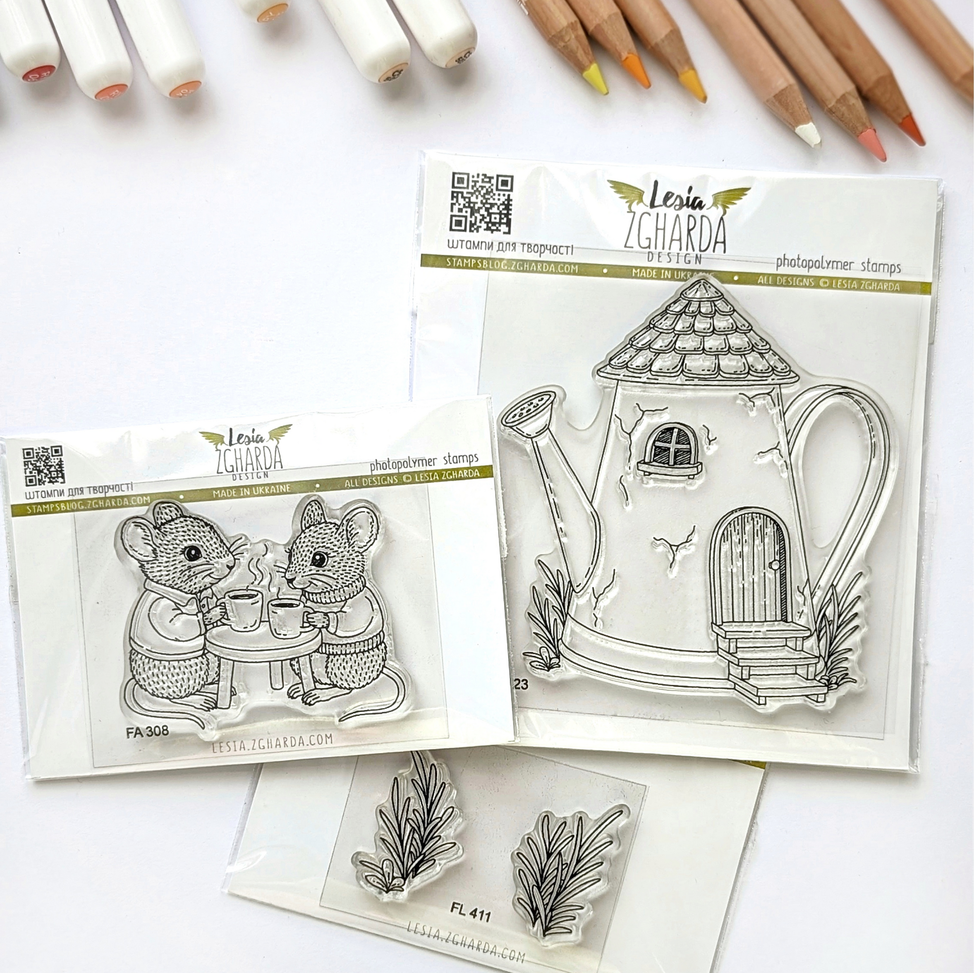 {FL411} Stamp Set “Grass”