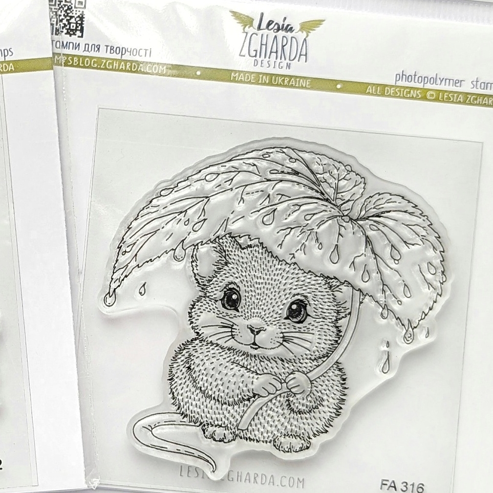 {FA316} Stamp “Rat under the Leaf”