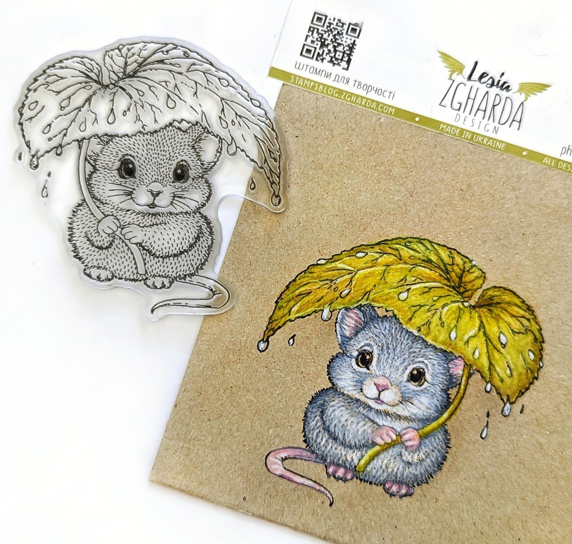 {FA316} Stamp “Rat under the Leaf”