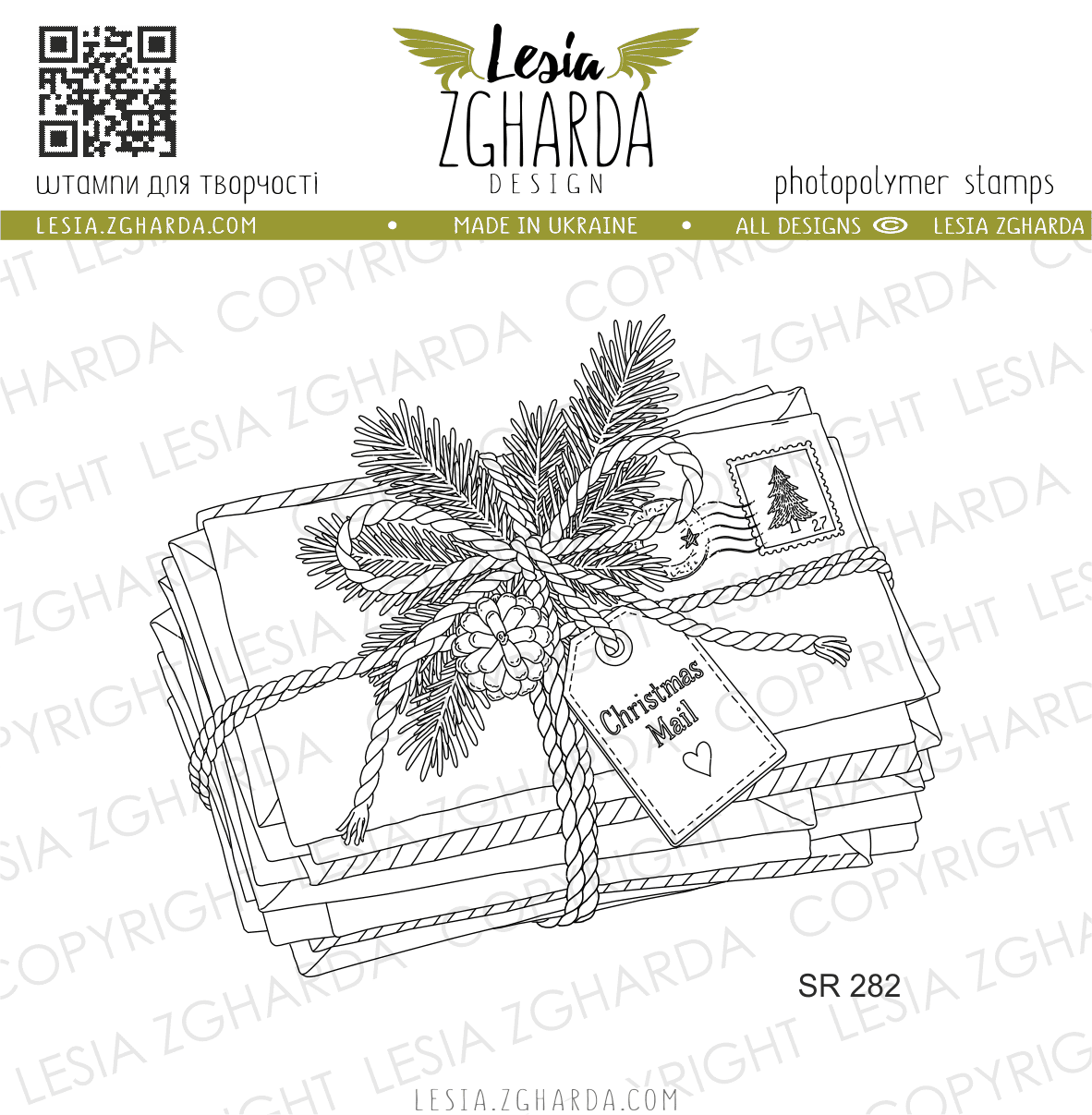 {SR282} Stamp “Christmas Envelopes”