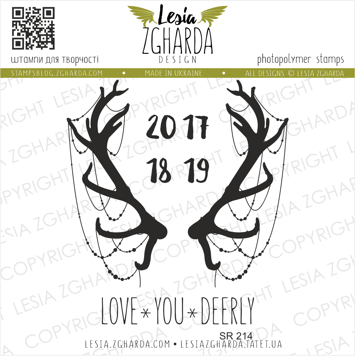 {SR214} Stamp Set "Love You Deerly"