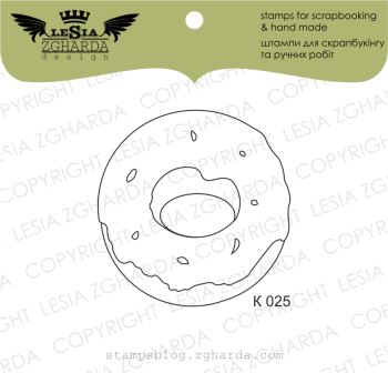 {K025} Stamp "Sweet donut"