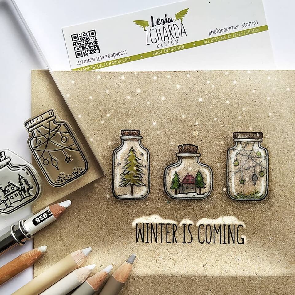 {SR202} Stamp Set "Winter in the jar"