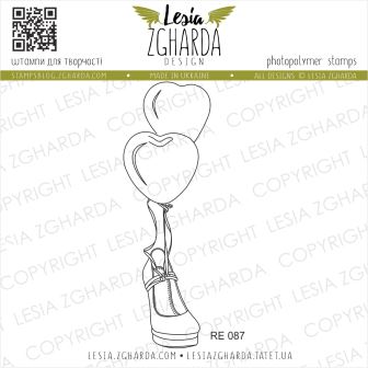 {RE087} Stamp "Shoe and balloon"