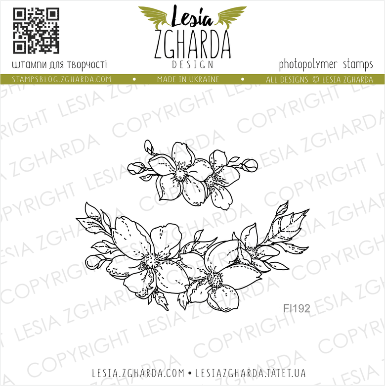 {FL192} Stamp Set "Cherry blossom"