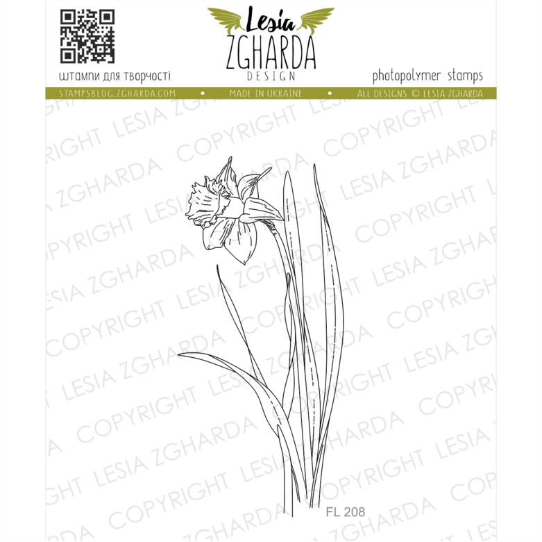 {FL208} Stamp "Narcissus"