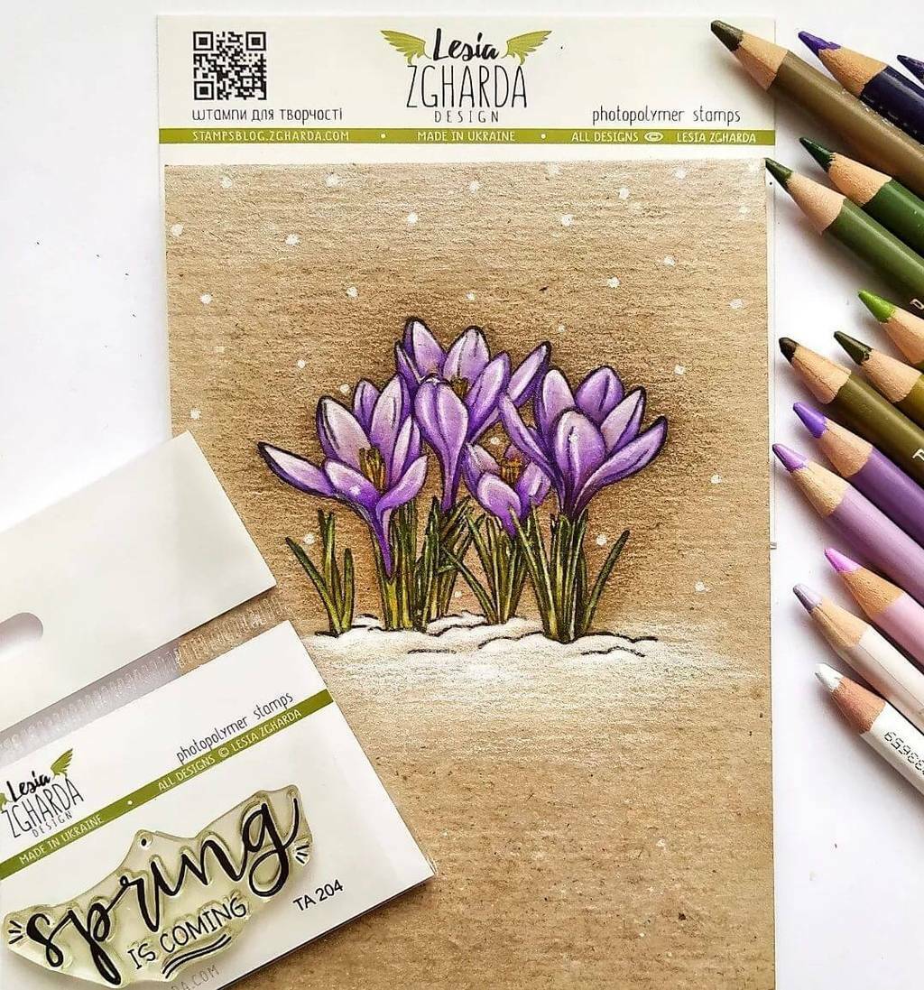 {FL210} Stamp "Crocuses"