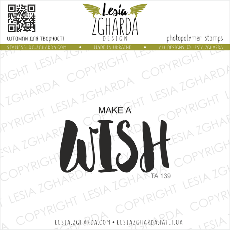 {TA139} Stamp "Make a WISH"