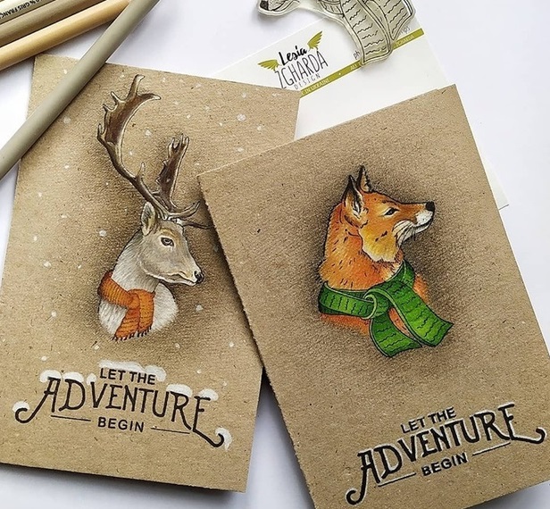 {TA143} Stamp "Let the ADVENTURE - begin -"