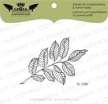 {FL134b} Stamp "Branch with leaves (small)"