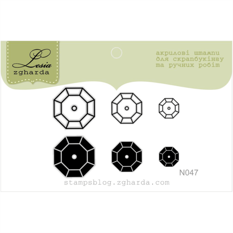 {N047} Stamp set "Sequins"
