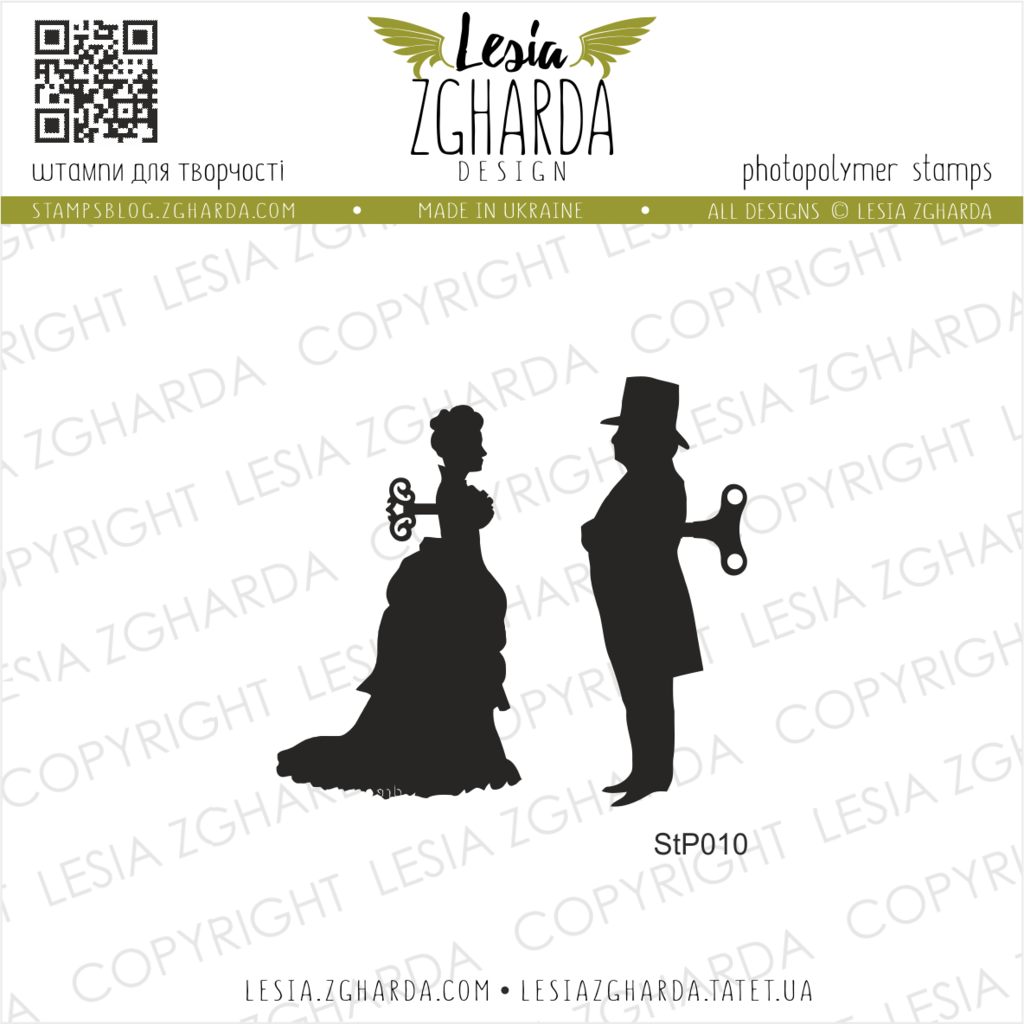 Image - Steampunk lady and gentleman stamp by Lesia Zgharda clear stamps. More loft and steampunk stamps you can find and buy online in our store. Welcome!