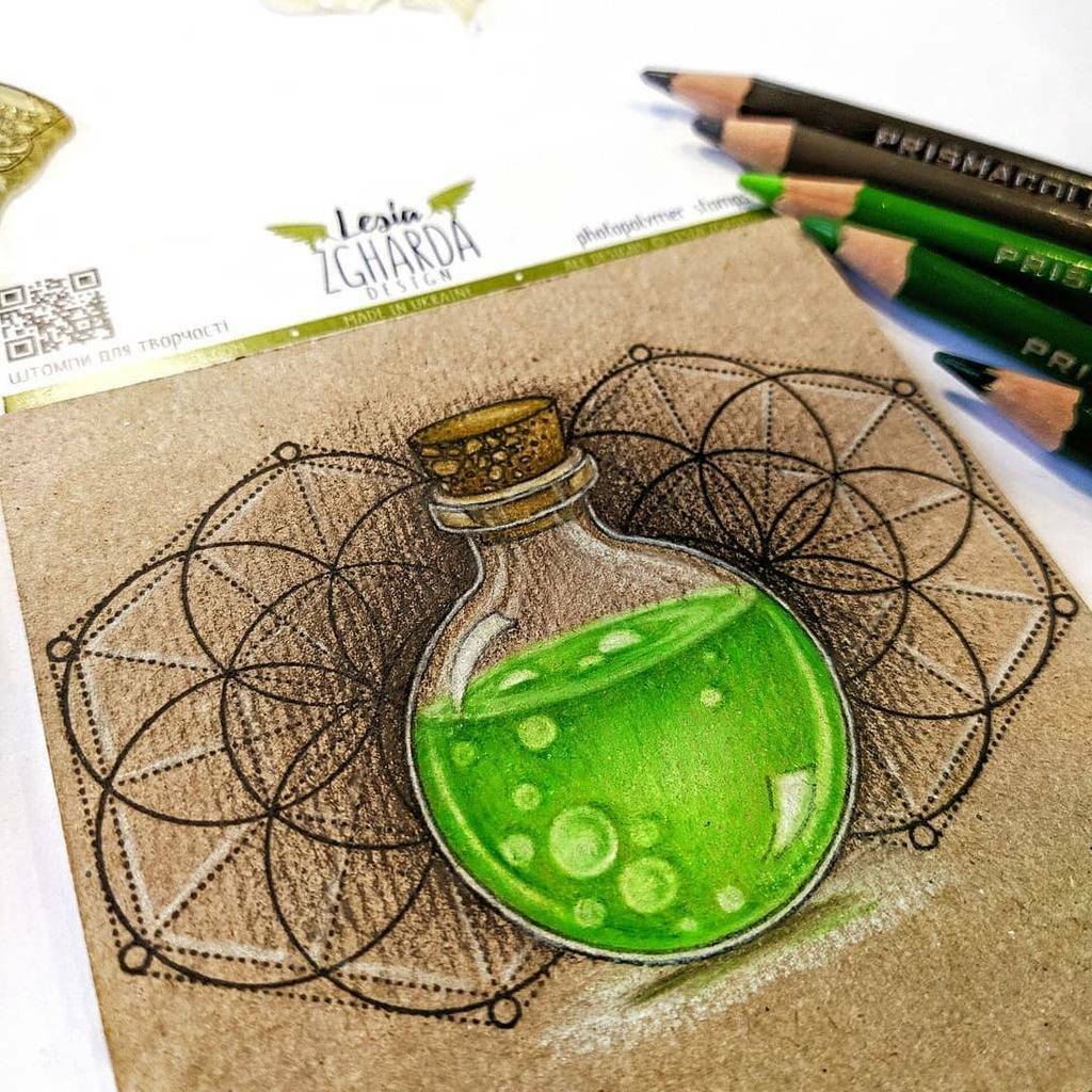 {F173} Stamp "Geometric Rosette"