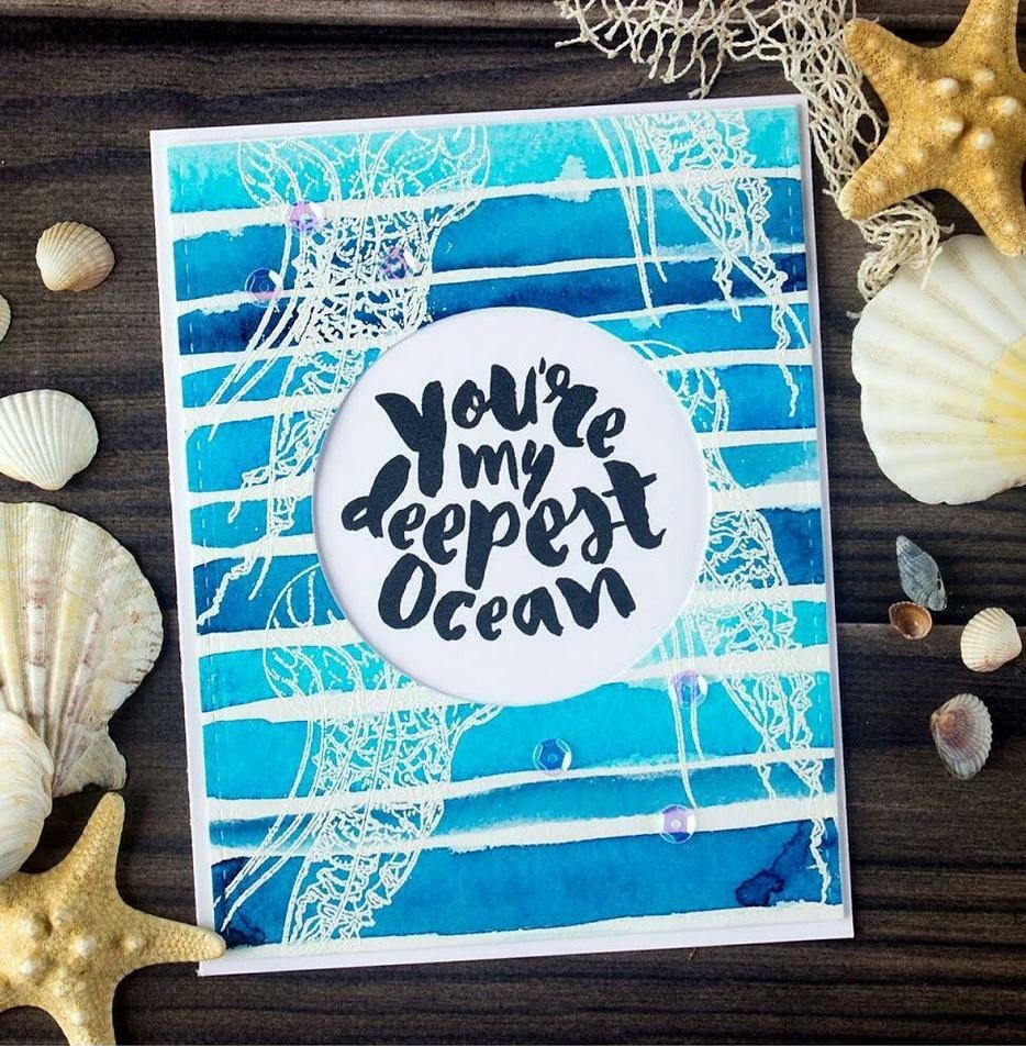 {TA150} Stamp "You`re my deepest ocean"