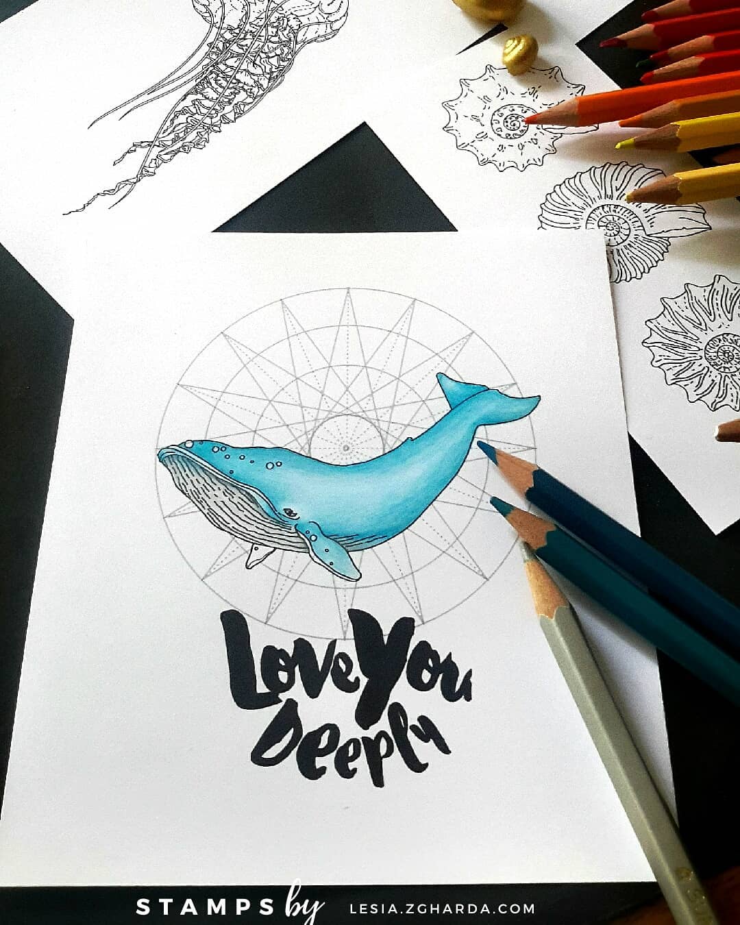 {TA151} Stamp "Love you deeply"