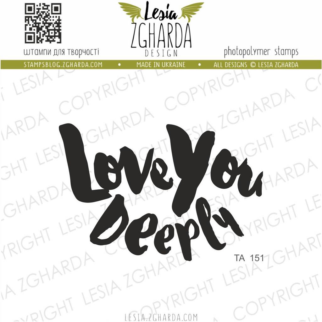 {TA151} Stamp "Love you deeply"