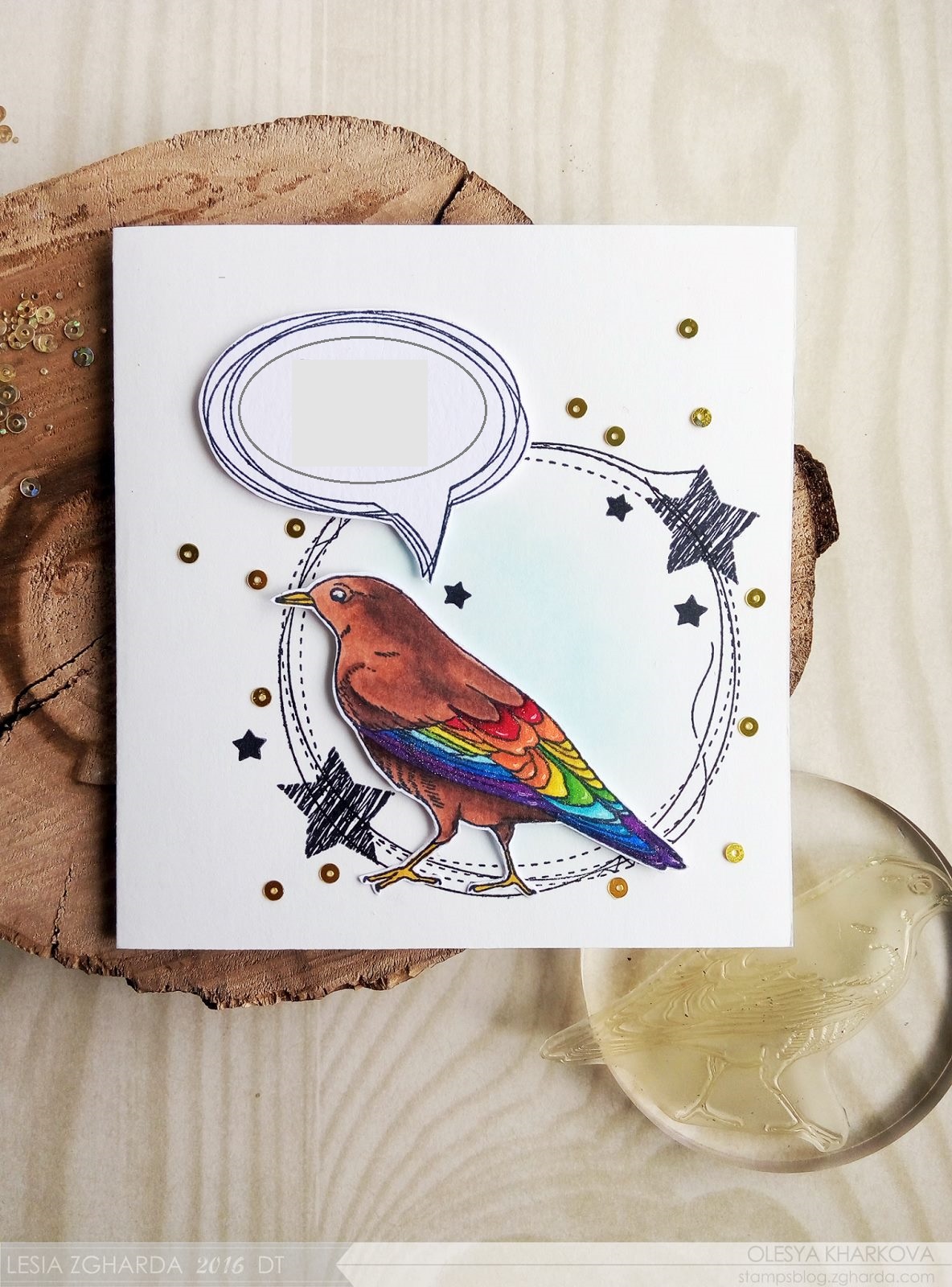 {FA090} Stamp Set ''Bird''