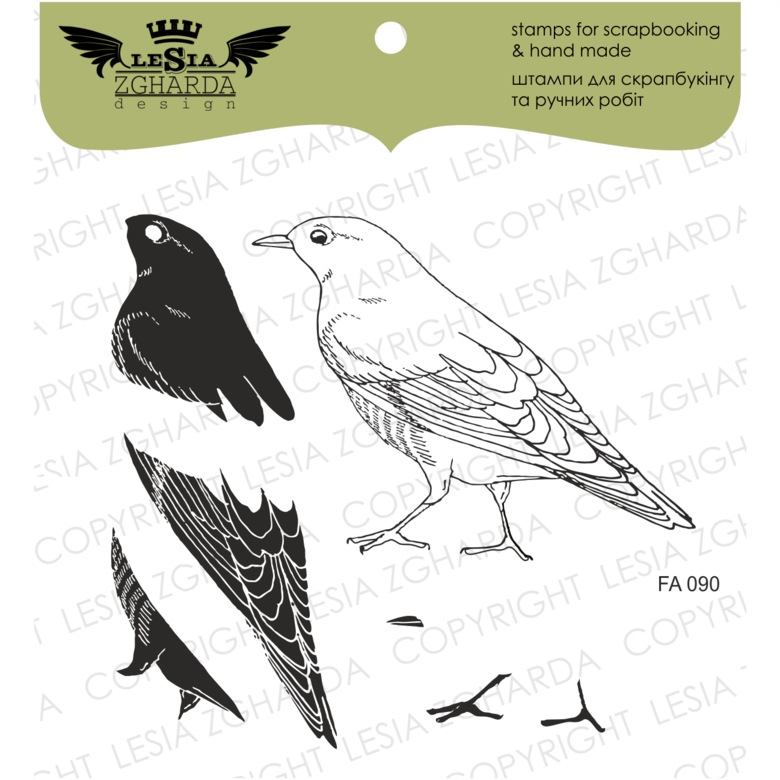 {FA090} Stamp Set ''Bird''