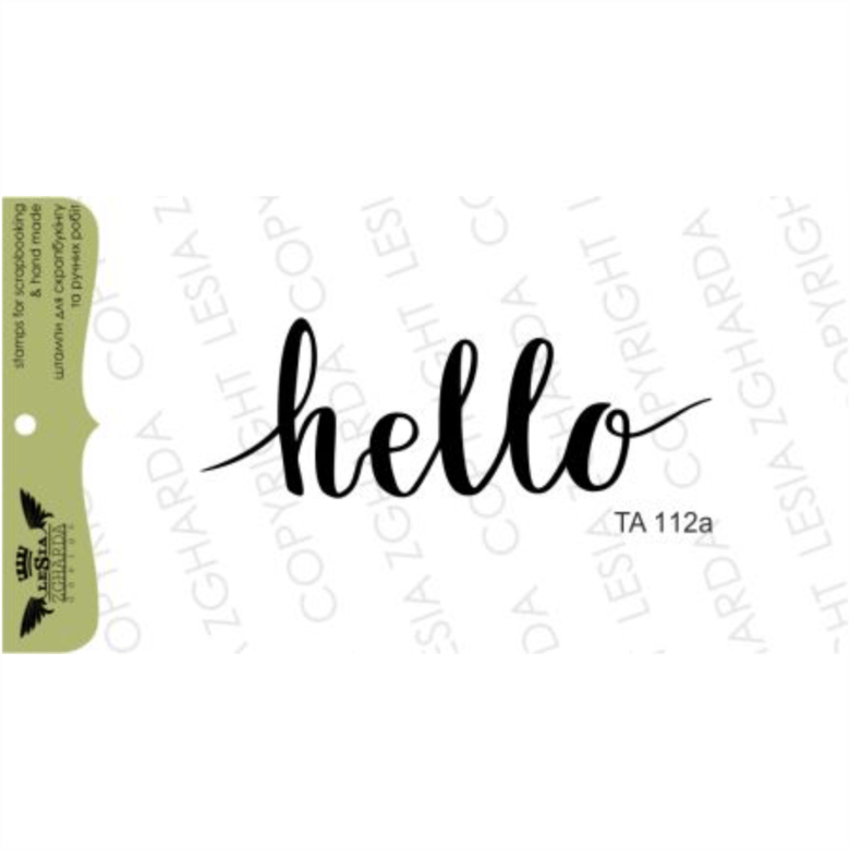 {TA112a} Stamp ''Hello''