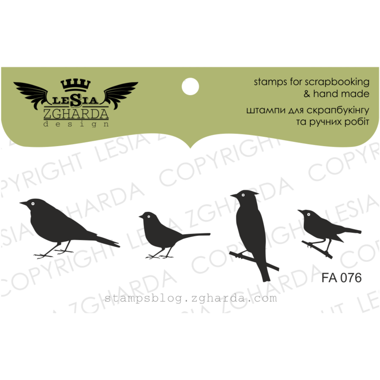 {FA076} Stamp set "Birds"