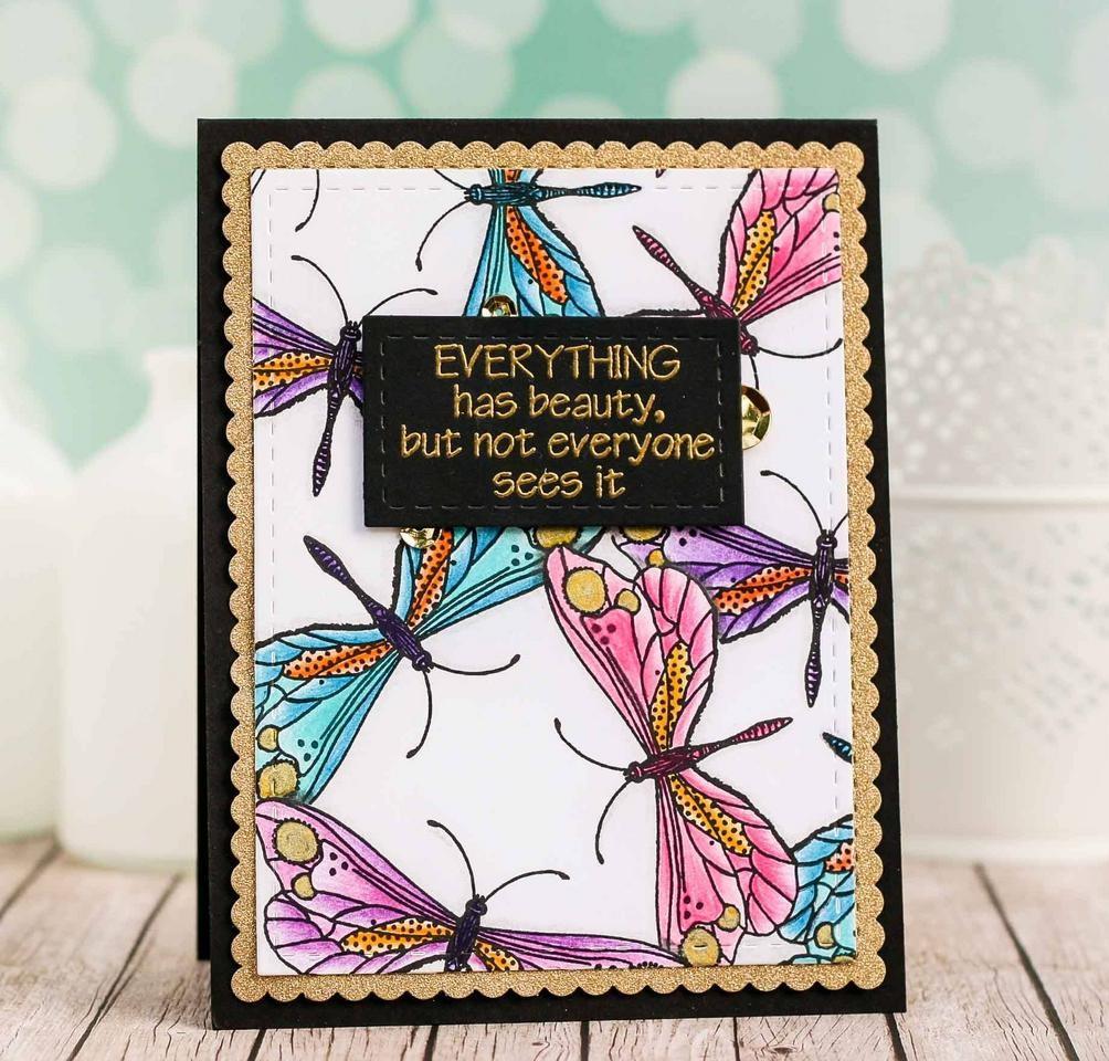 {TA100} Stamp "Everything has beauty"