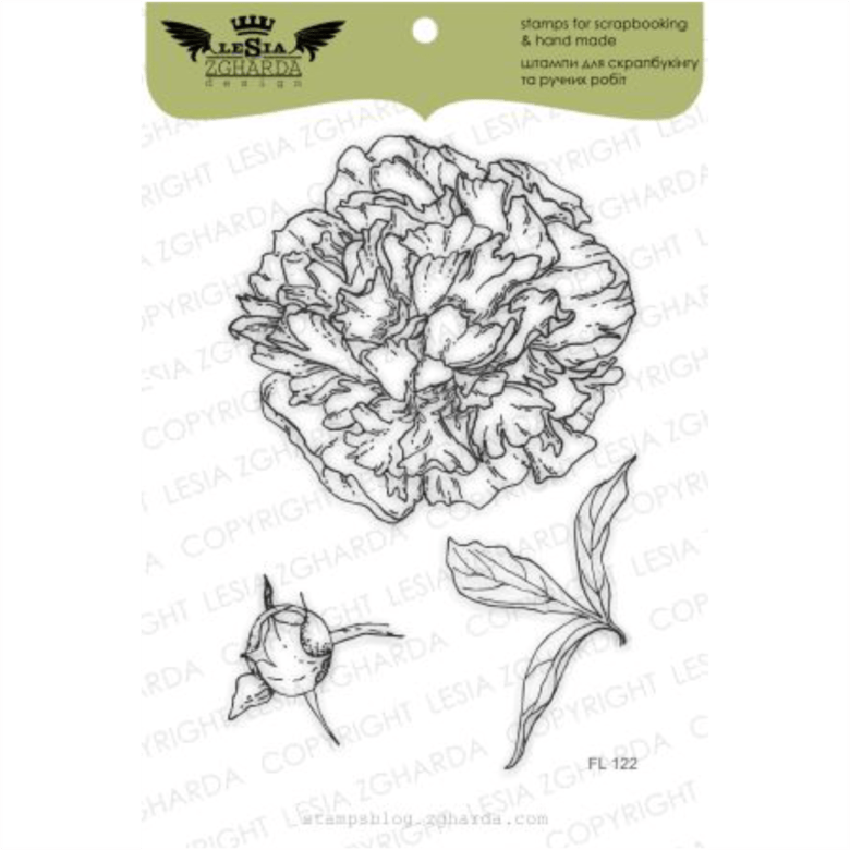 {FL122} Stamp Set "Peony"