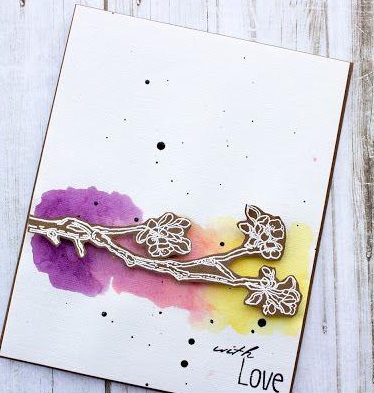 {FL119b} Stamp Set "Branch of flowering apple"