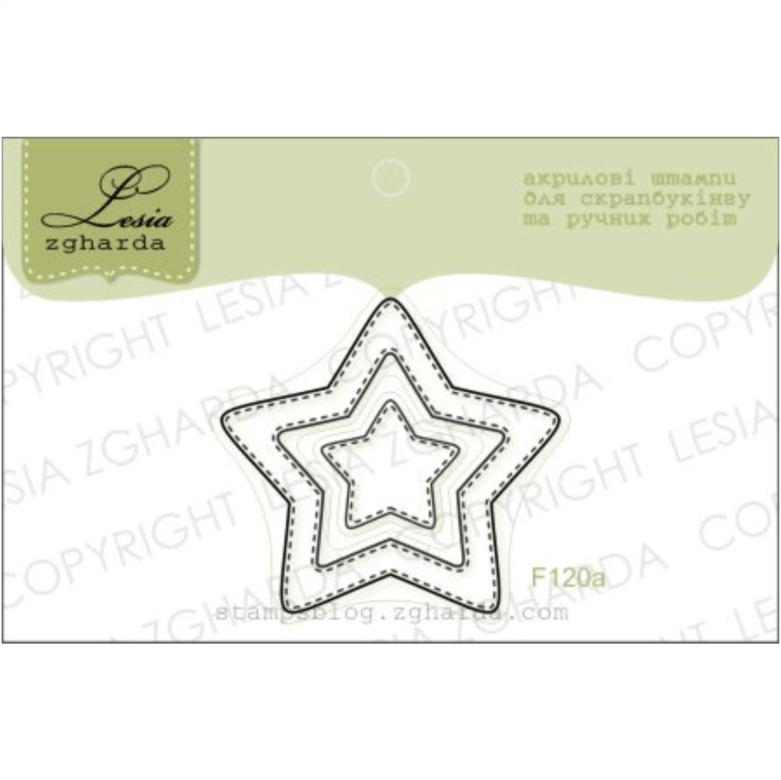 {F120a} Stamp Set "Stitched stars contour"