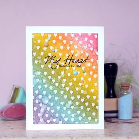 {F145} Stamp "Hearts"