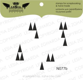{N077b} Stamp Set "Groups of triangles"