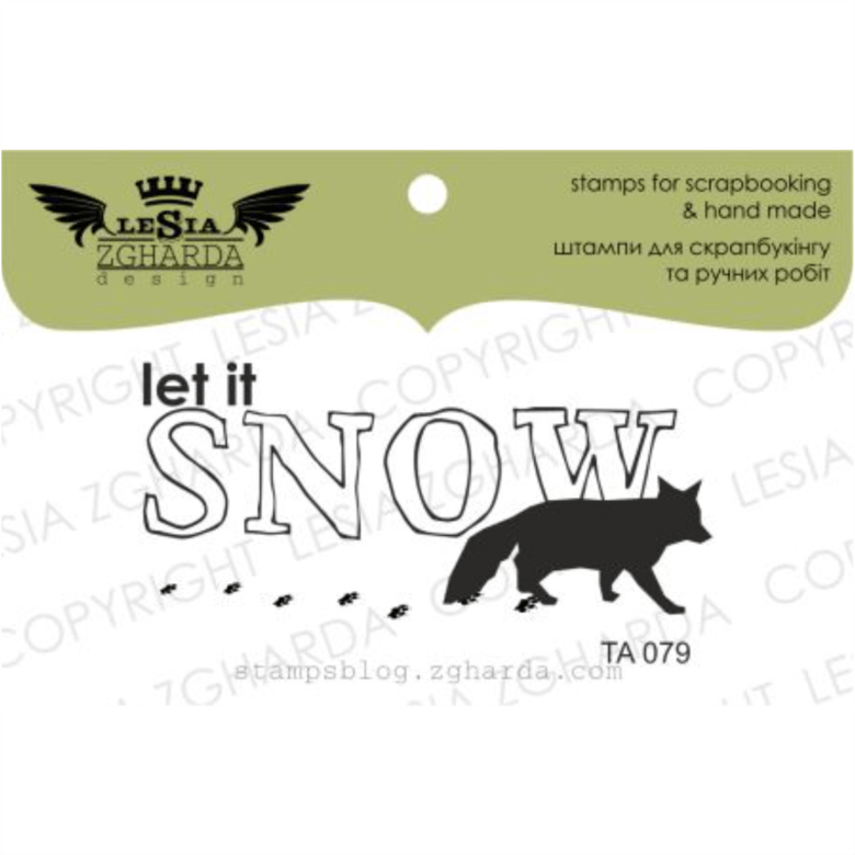 {TA079} Stamp "Let it snow"