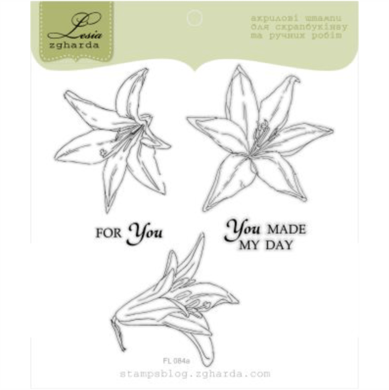 {FL084a} Stemp Set "Lily's flower"