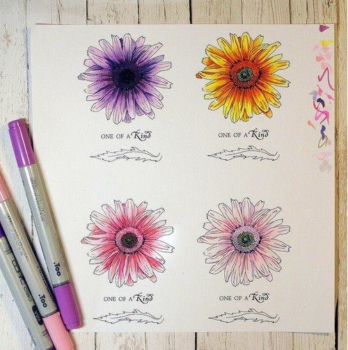 {FL085a} Stamp Set "Chamomile large"