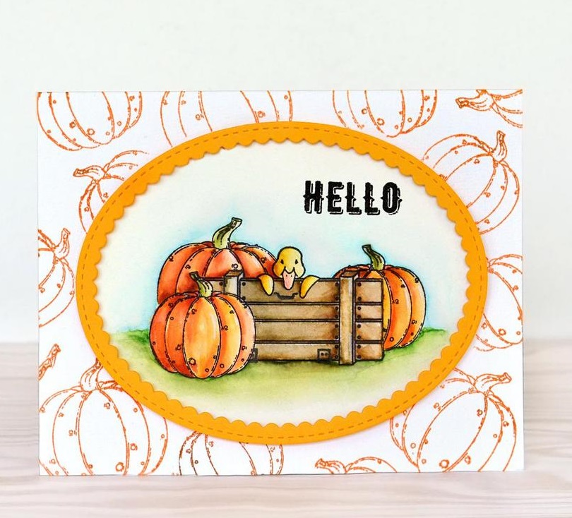 {FA094} Stamp "Duck by the fence"