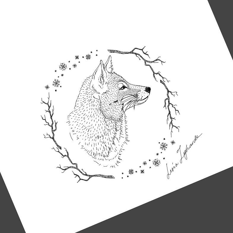 {SR218} Stamp "Branch and Snowflakes"