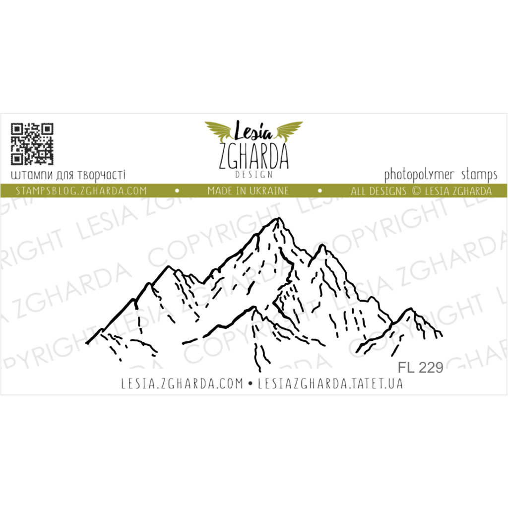 {FL229} Stamp "Mountain tops"