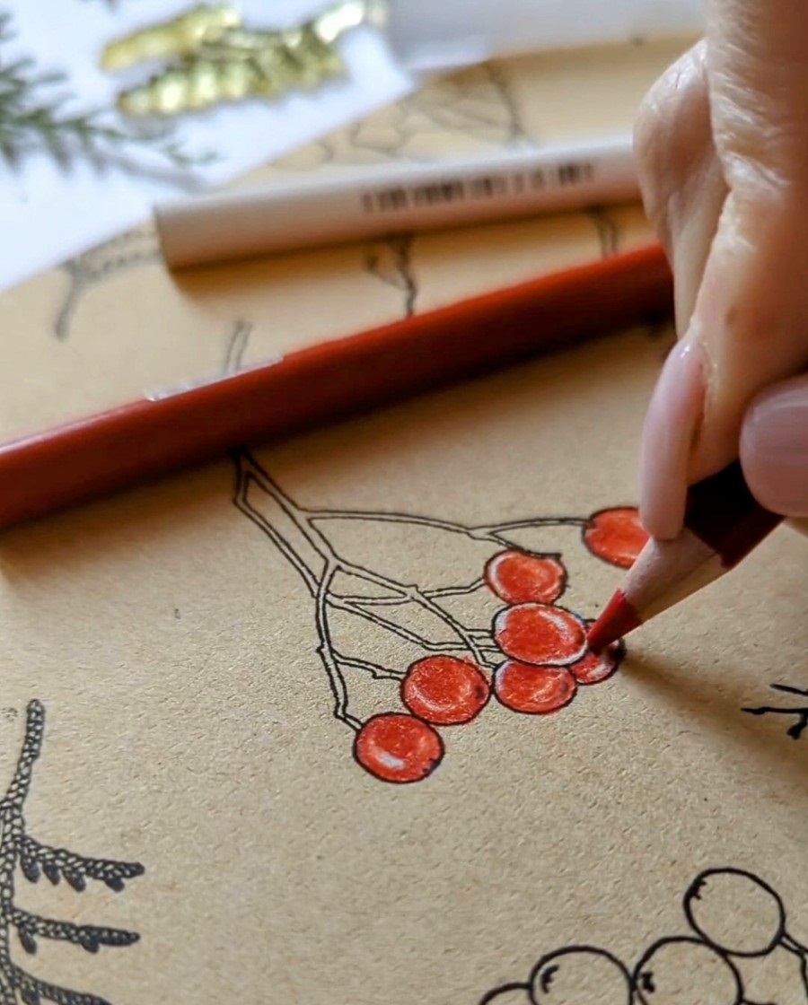 {FL227} Stamp "Berries large"