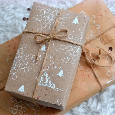 {F179} Stamp background "Geometric snowflake"