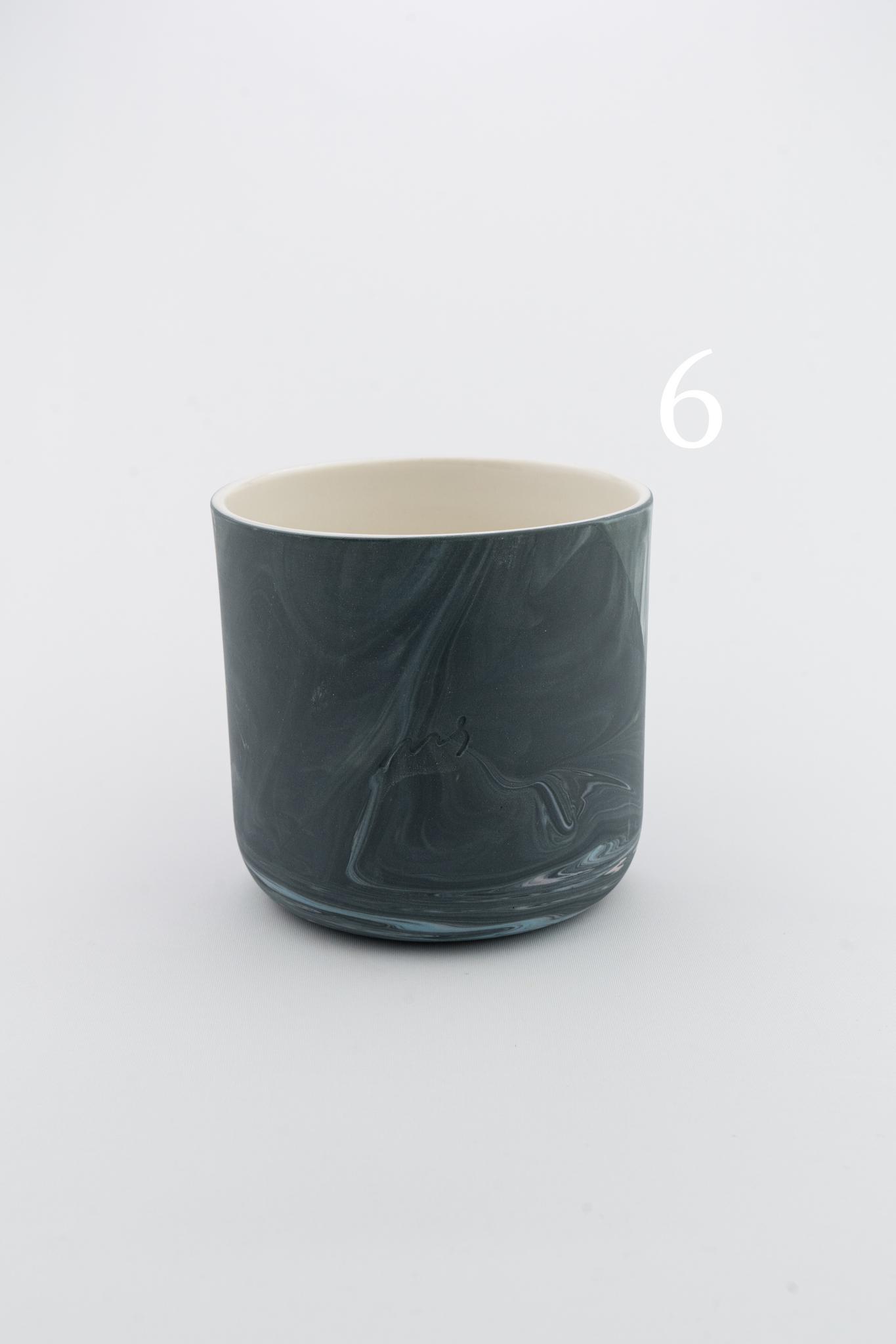 Marbling cup Black