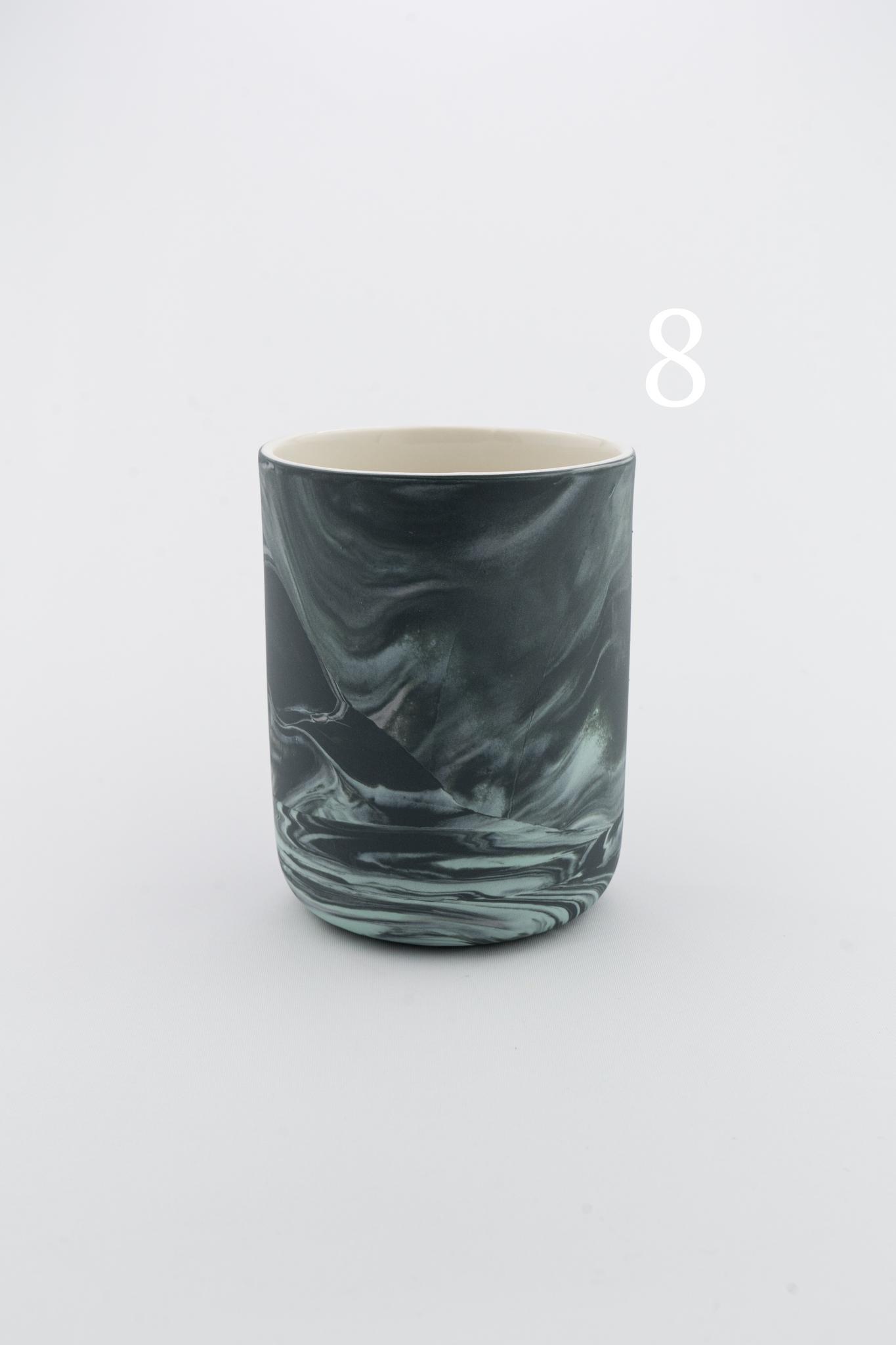 Marbling cup Black