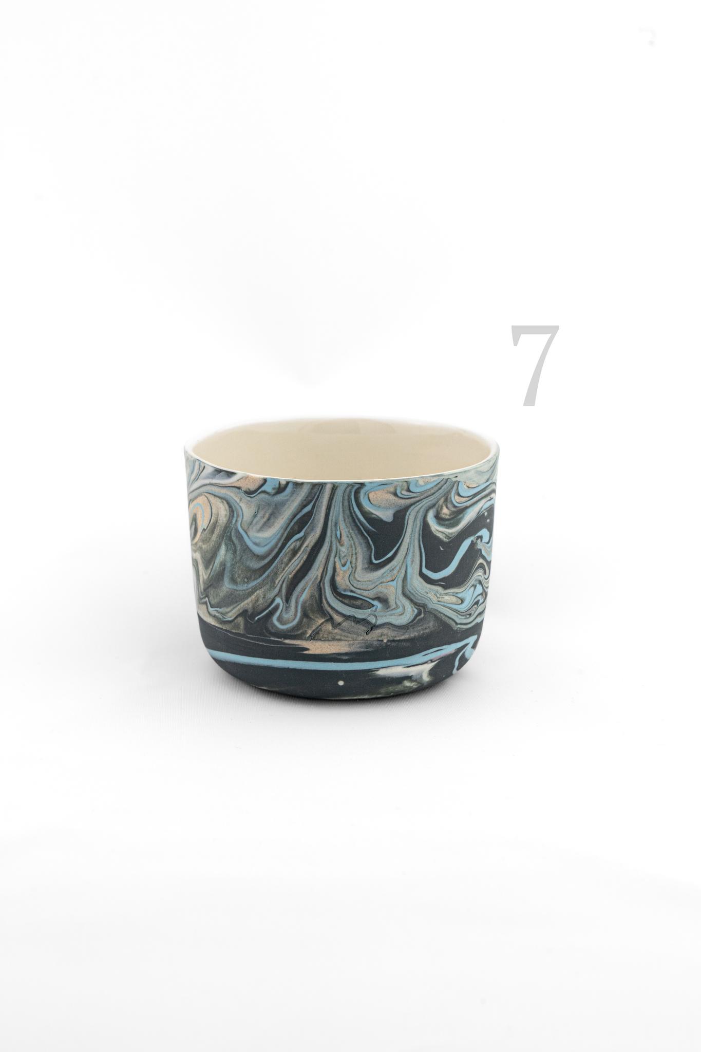 Marbling cup Black